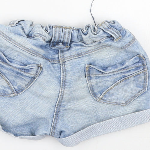 NEXT Girls Blue  Denim Cropped Jeans Size 9-12 Months  - shorts