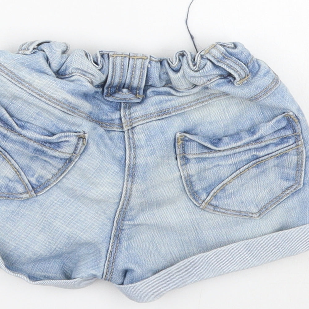 NEXT Girls Blue  Denim Cropped Jeans Size 9-12 Months  - shorts