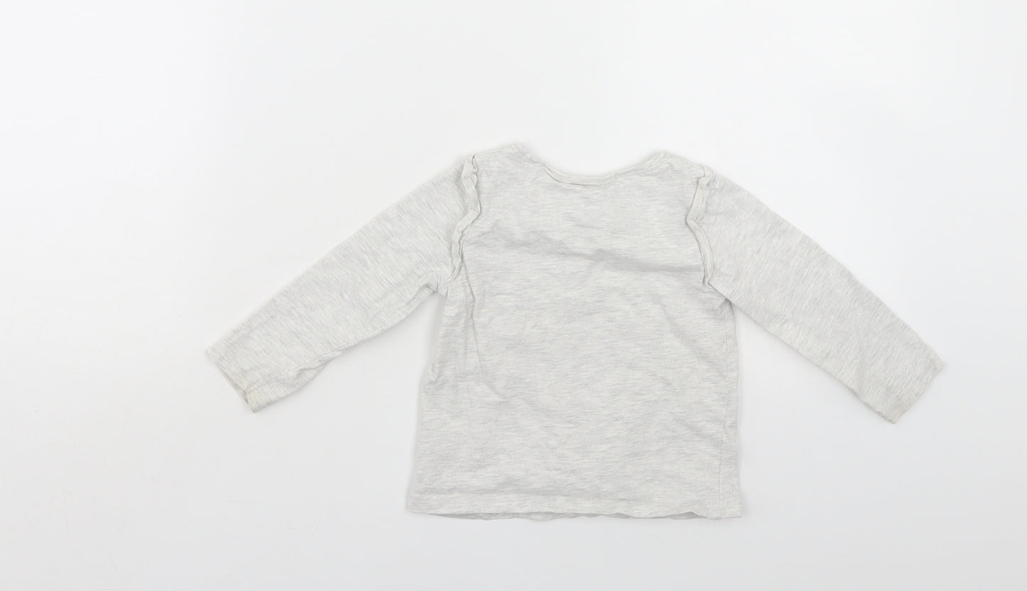 NEXT Girls Grey   Pullover Jumper Size 12-18 Months