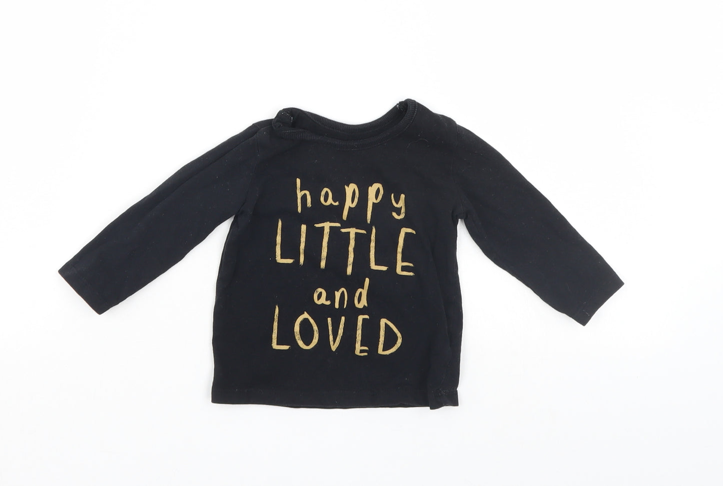 George Baby Black   Pullover Jumper Size 6-9 Months