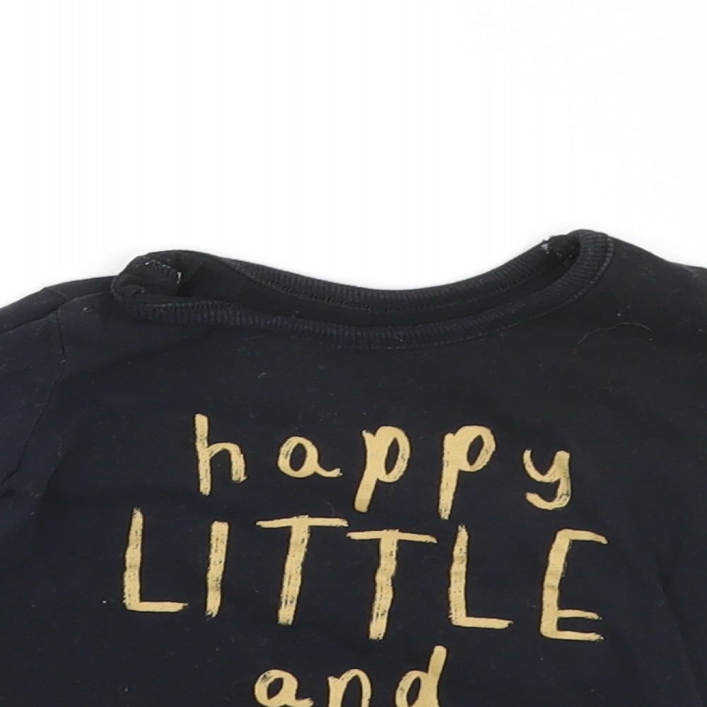 George Baby Black   Pullover Jumper Size 6-9 Months