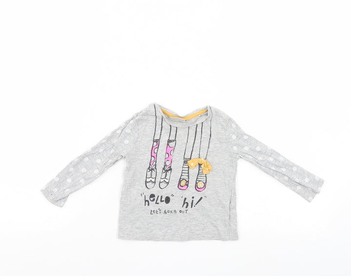 NEXT Girls Grey Pullover Jumper Size 9-12 Months