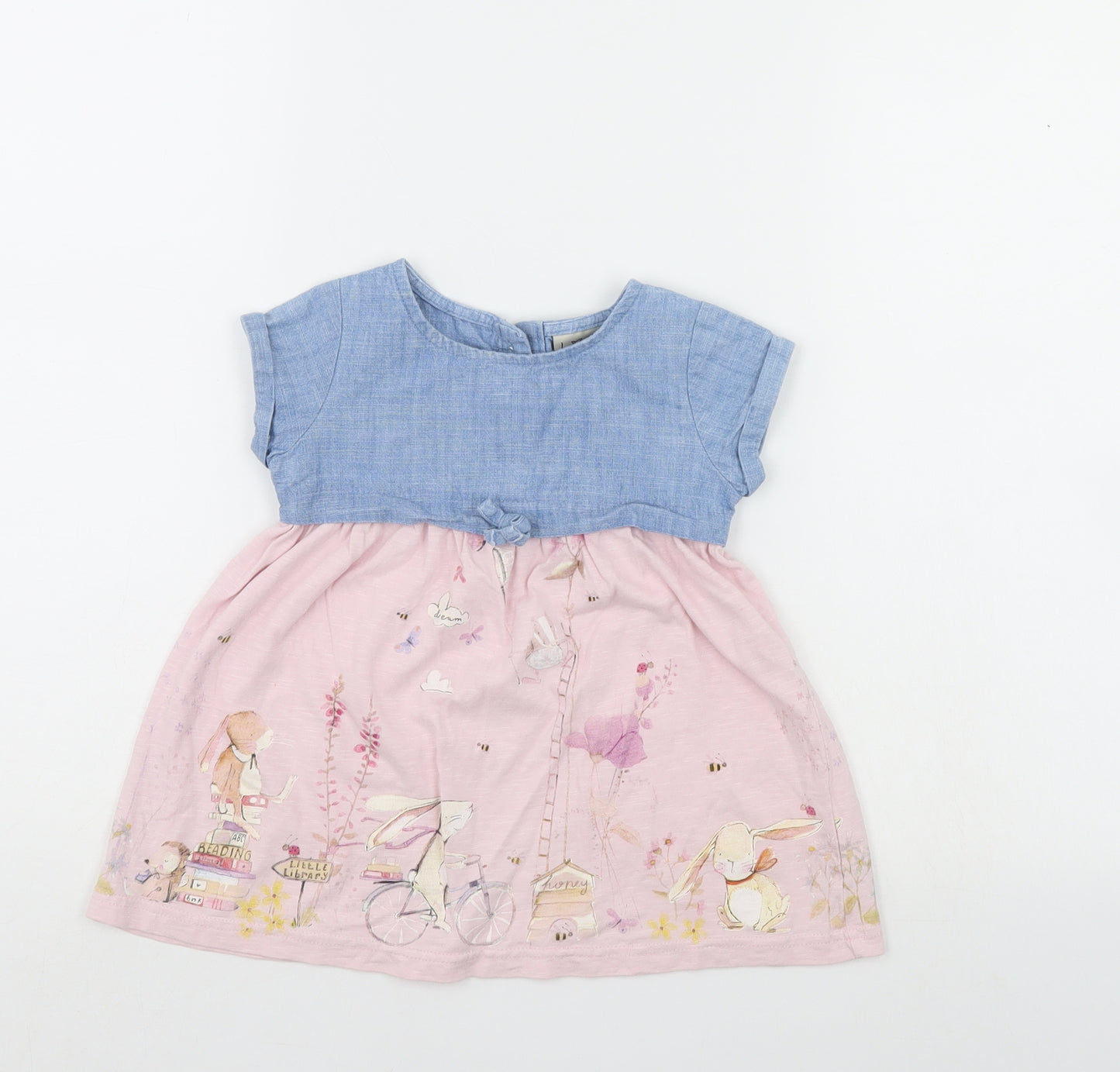 NEXT Girls Multicoloured   Skater Dress  Size 9-12 Months