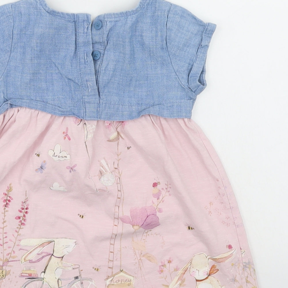 NEXT Girls Multicoloured   Skater Dress  Size 9-12 Months