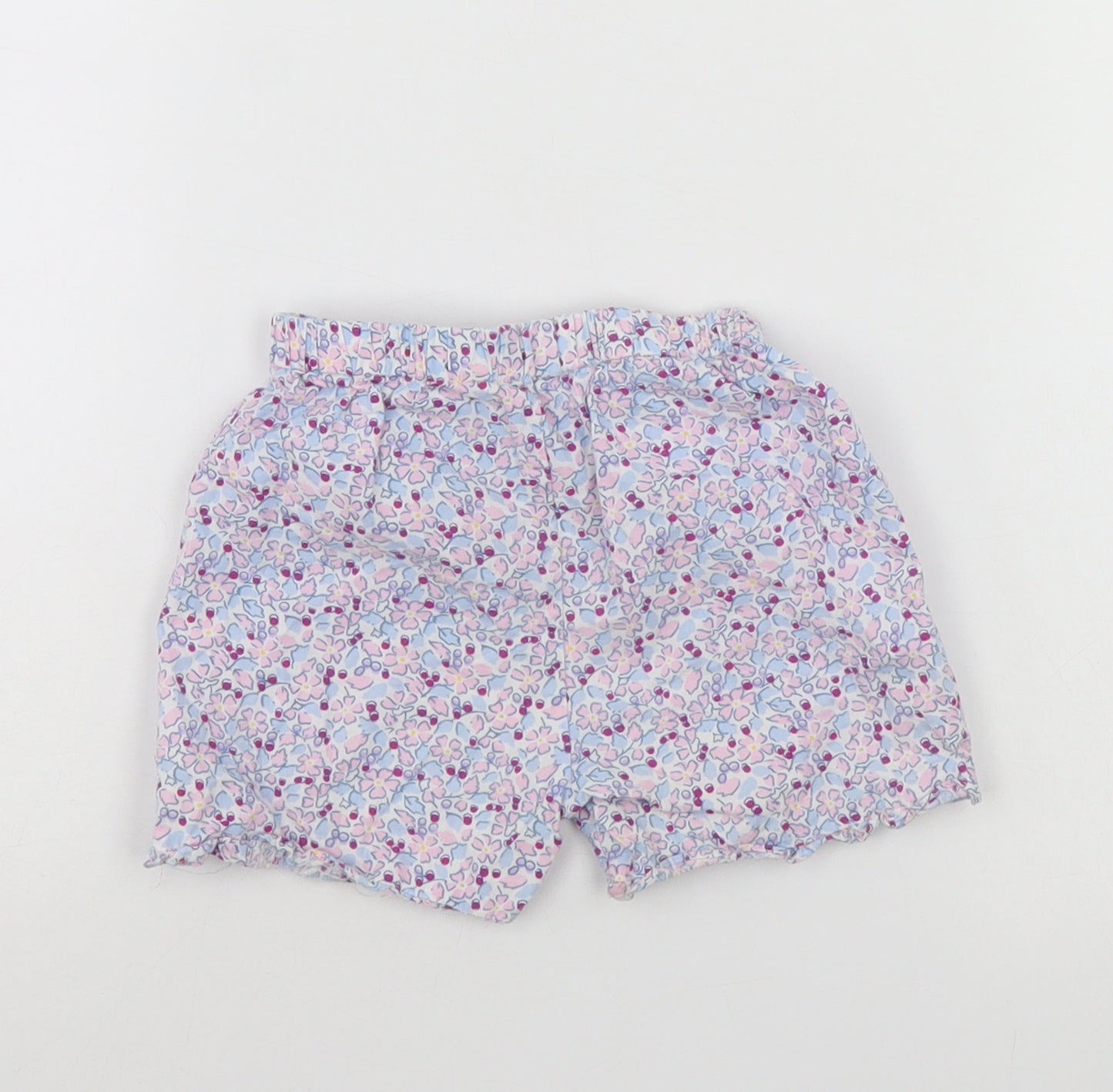 John Lewis Girls Multicoloured Floral  Cropped Trousers Size 12-18 Months  - baby shorts