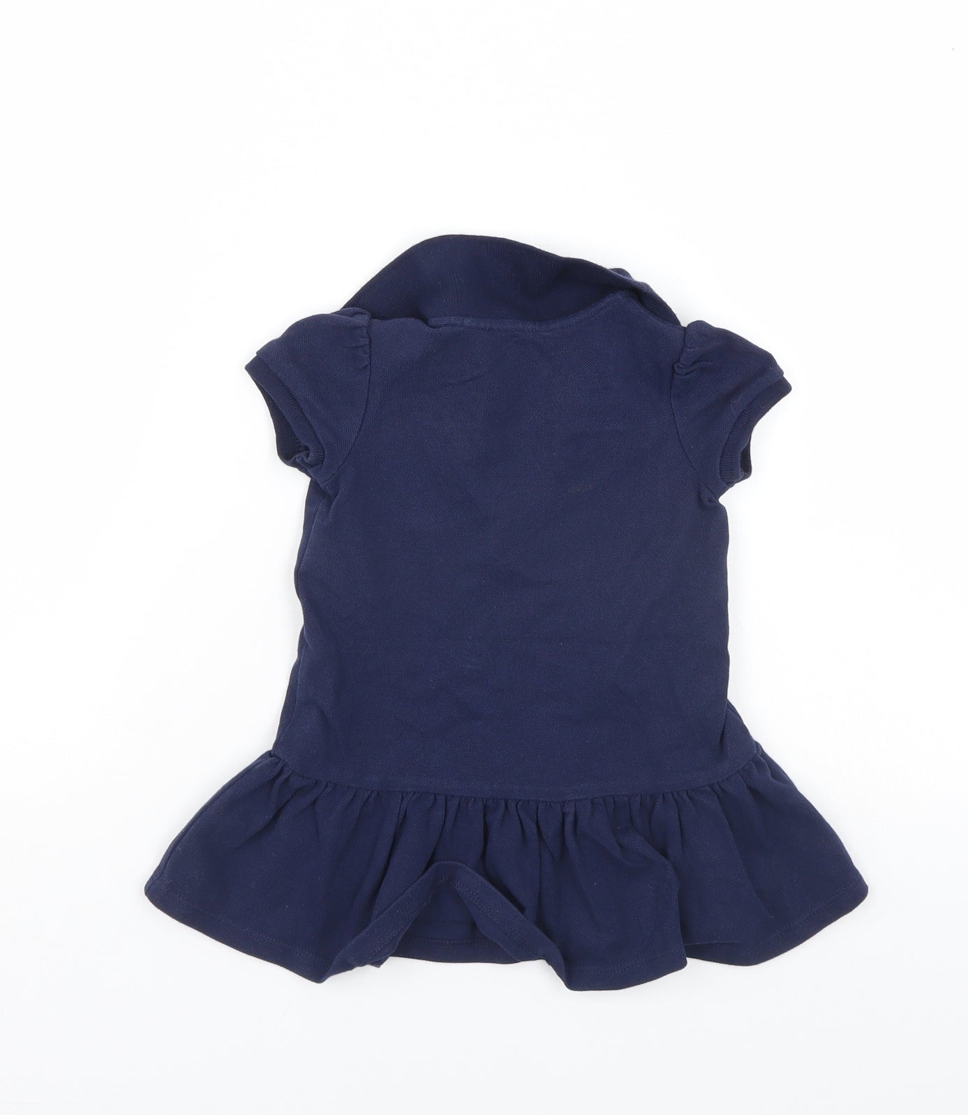 Ralph Lauren Girls Blue   T-Shirt Dress  Size 9-12 Months