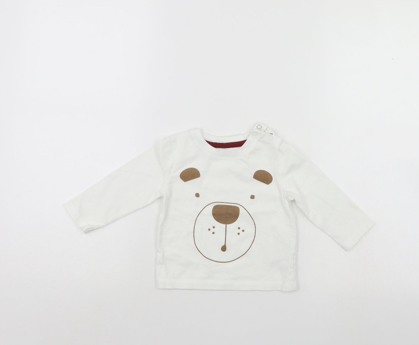 Nutmeg Baby White   Pullover Jumper Size 9-12 Months