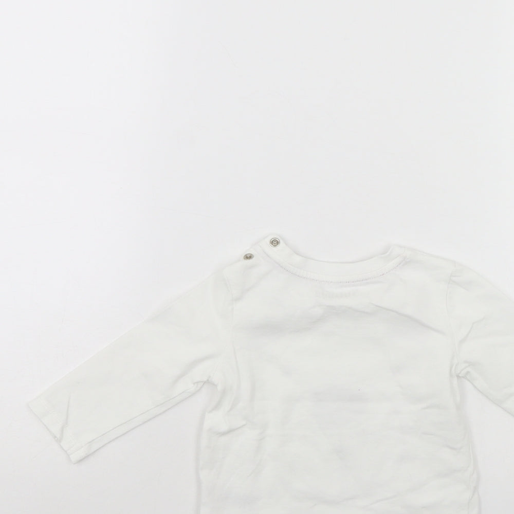 Nutmeg Baby White   Pullover Jumper Size 9-12 Months