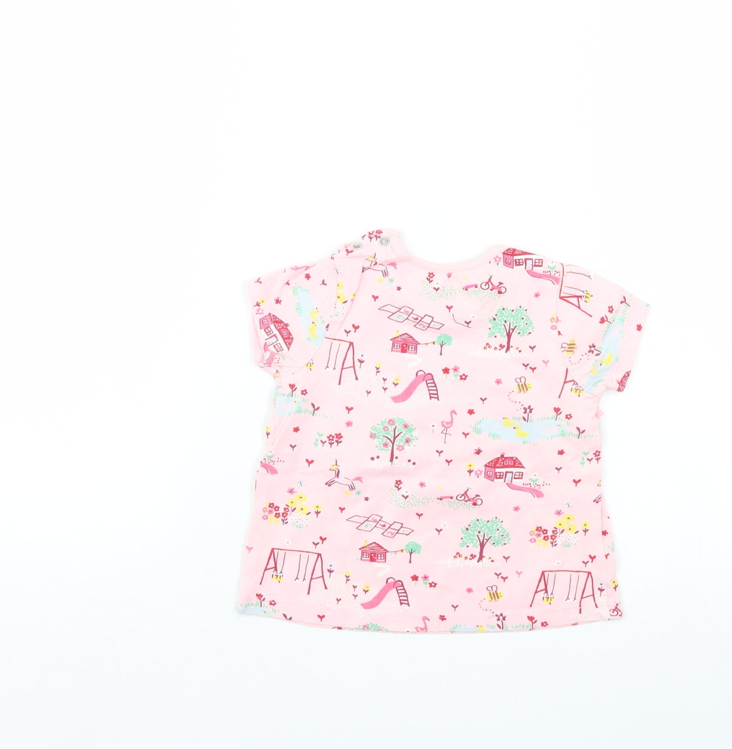 Nutmeg Girls Pink   T-Shirt Dress  Size 9-12 Months