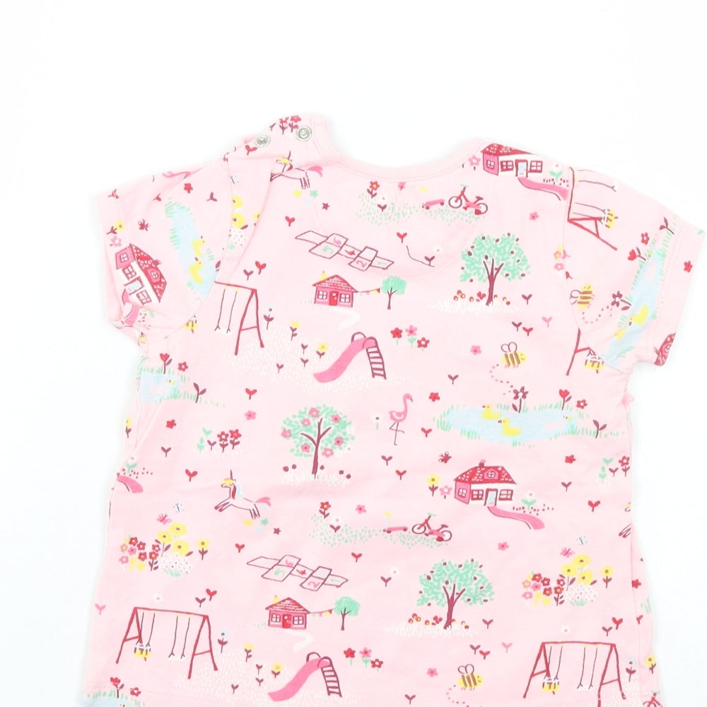 Nutmeg Girls Pink   T-Shirt Dress  Size 9-12 Months