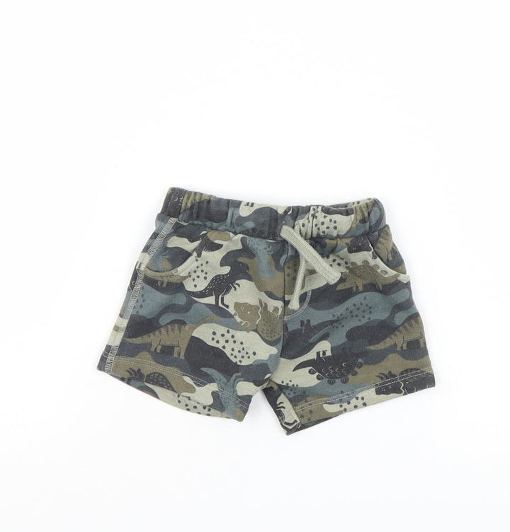 Fred & Flo Boys Multicoloured Camouflage  Cropped Trousers Size 3-6 Months