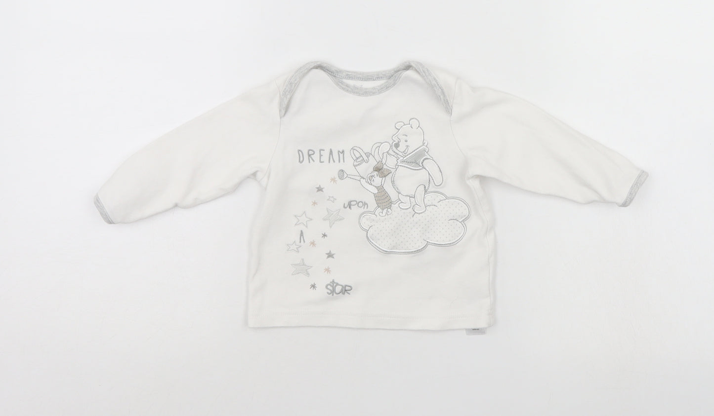 Disney Baby White   Pullover Jumper Size 9-12 Months  - disney