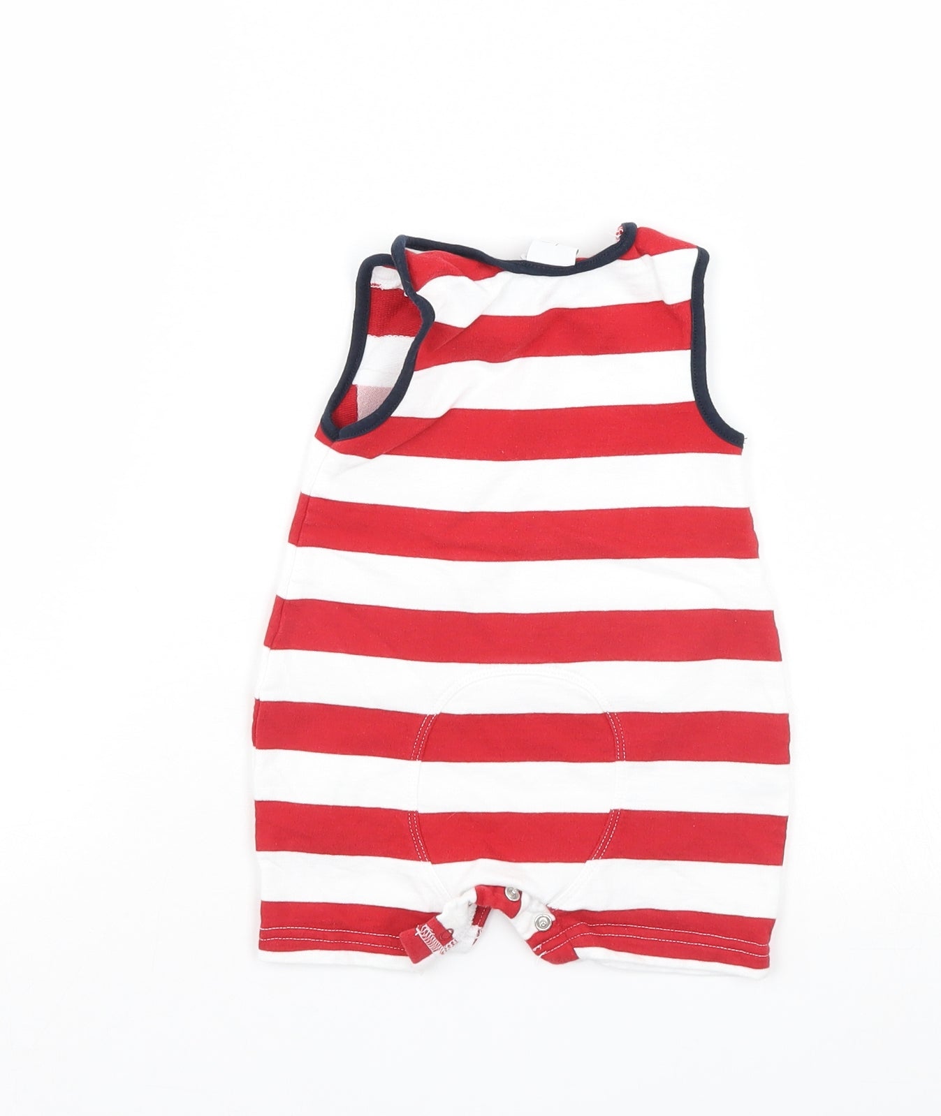 Jasper Conran Baby Red Striped  Romper One-Piece Size 0-3 Months