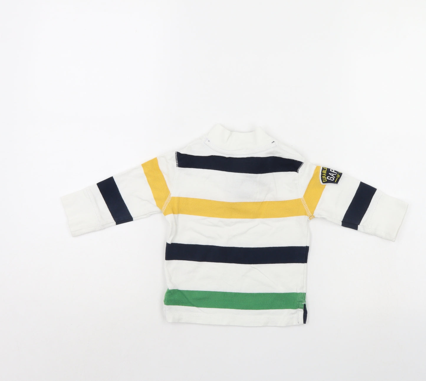 Baby gap Boys Multicoloured Striped  Henley Jumper Size 6-9 Months