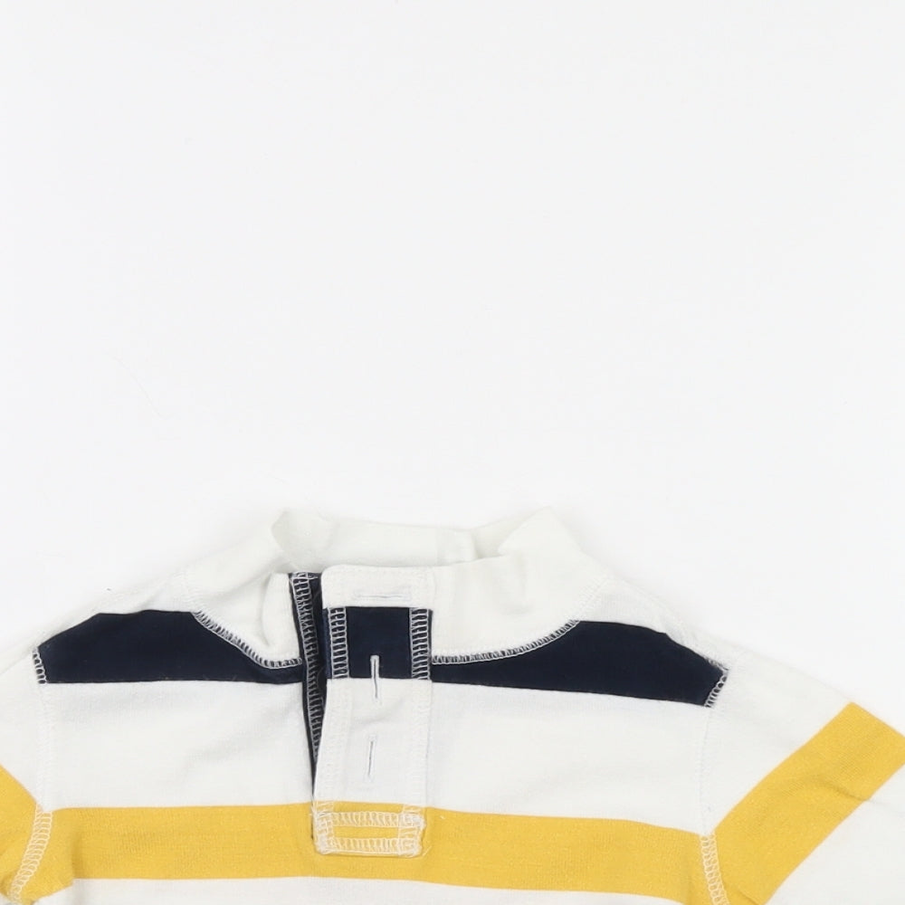 Baby gap Boys Multicoloured Striped  Henley Jumper Size 6-9 Months
