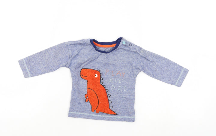 Mini Club Boys Blue   Pullover Jumper Size 6-9 Months