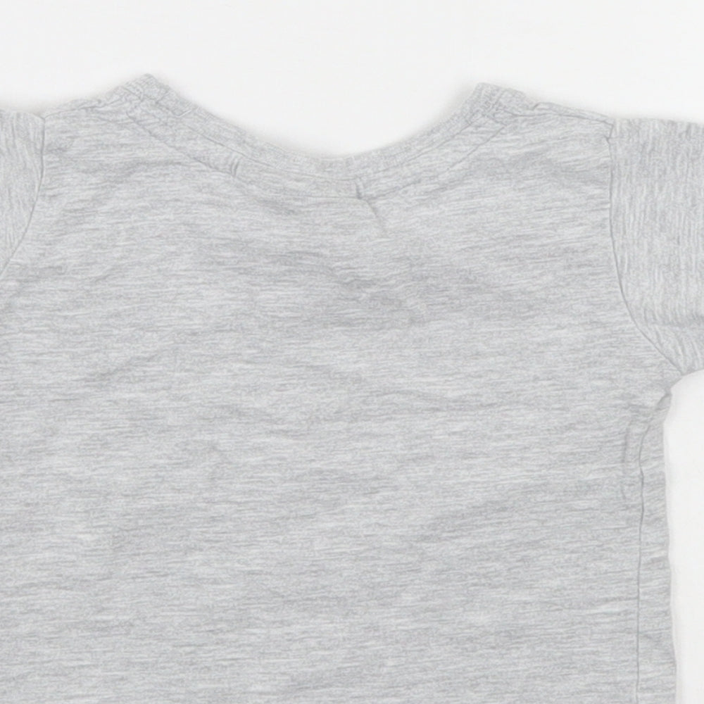 McKenzie Girls Grey   Basic T-Shirt Size 6-9 Months
