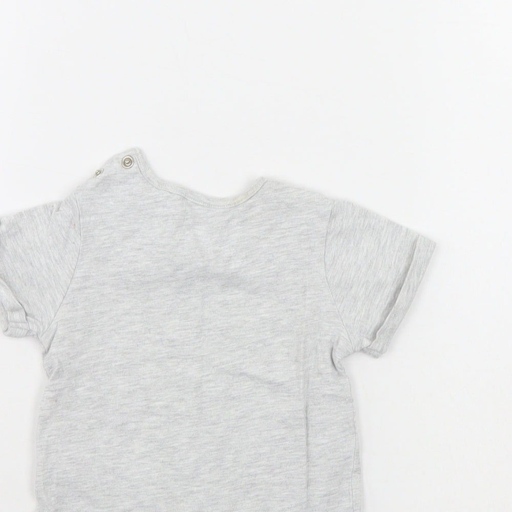 TU Boys Grey   Basic T-Shirt Size 6-9 Months