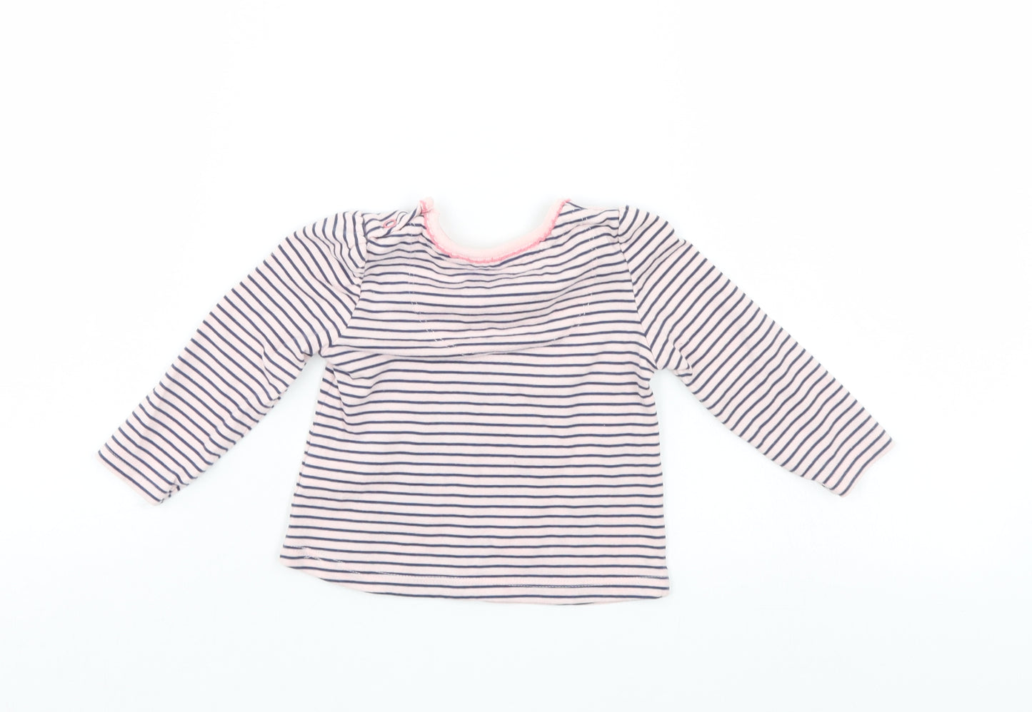 TU Girls Multicoloured Striped  Pullover Jumper Size 3-6 Months
