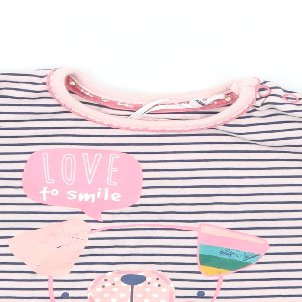 TU Girls Multicoloured Striped  Pullover Jumper Size 3-6 Months