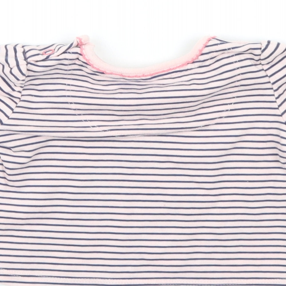 TU Girls Multicoloured Striped  Pullover Jumper Size 3-6 Months