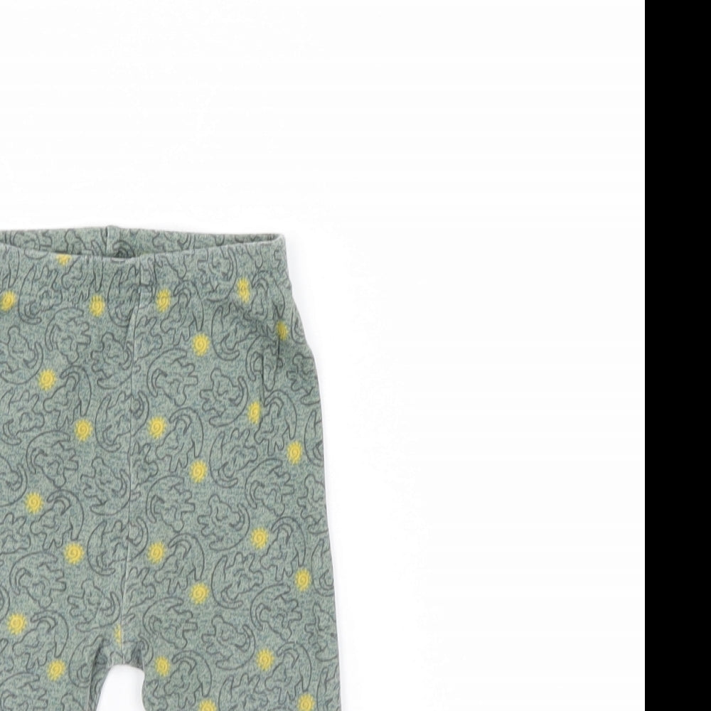 Disney Girls Green    Leggings Size 9-12 Months