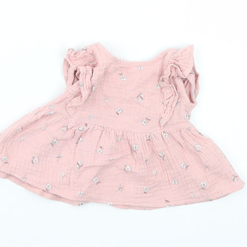 George Girls Pink Floral  A-Line  Size 0-3 Months