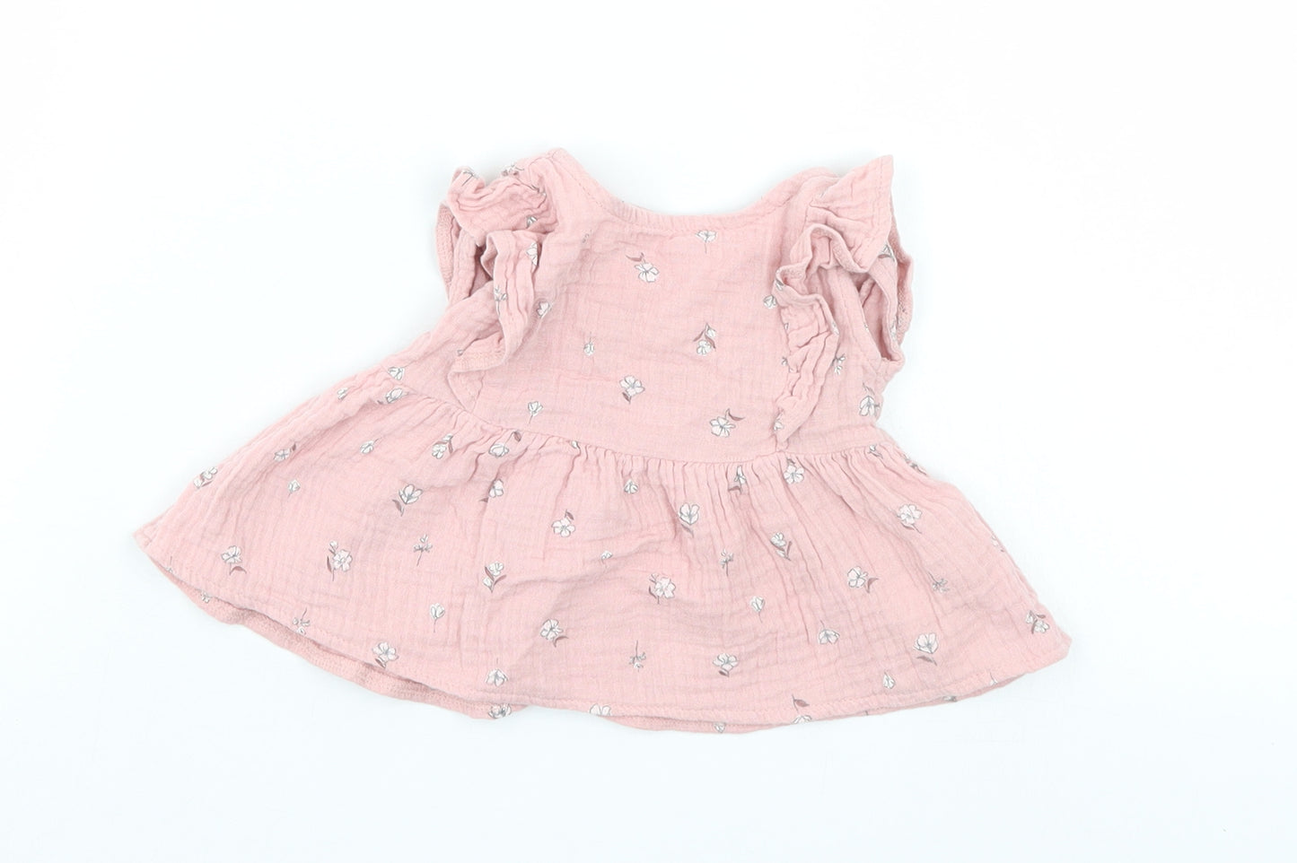 George Girls Pink Floral  A-Line  Size 0-3 Months