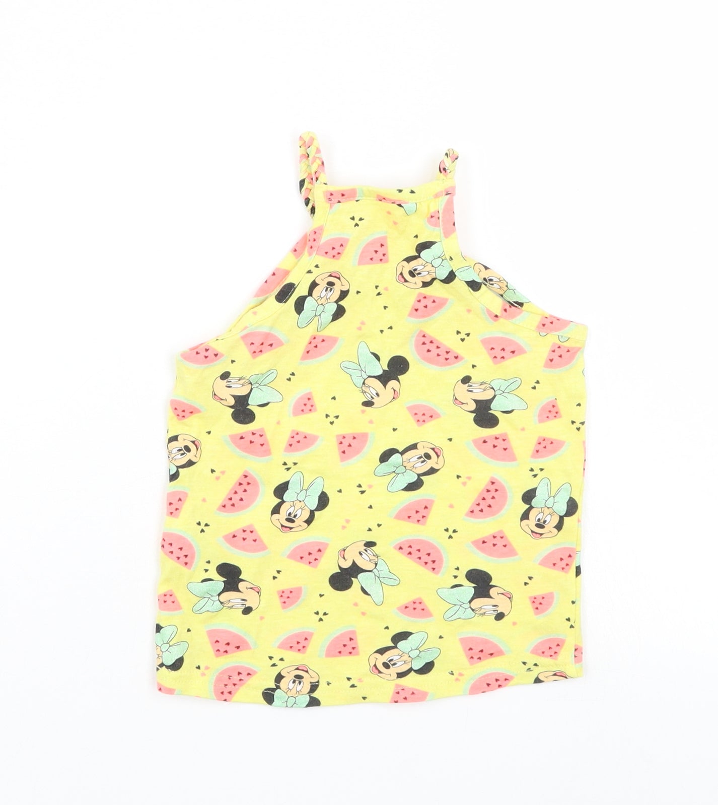 Disney Girls Yellow   Basic T-Shirt Size 2-3 Years