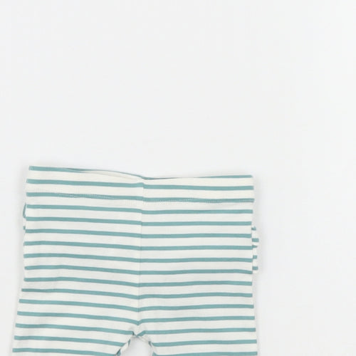 M&S Baby Green Striped  Cropped Trousers Size Newborn