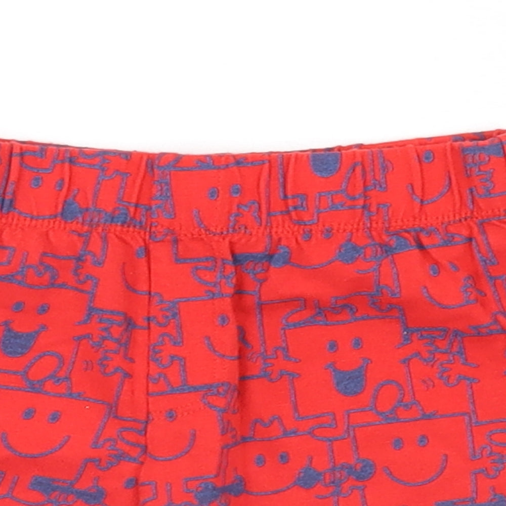 Mr Men  Red   Cropped Trousers Size 6-9 Months