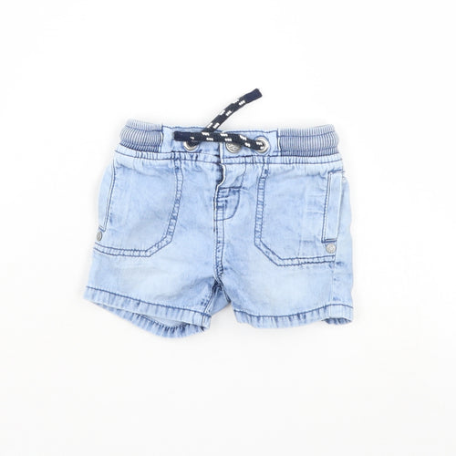 F&F Boys Blue  Denim Cropped Jeans Size 3-6 Months