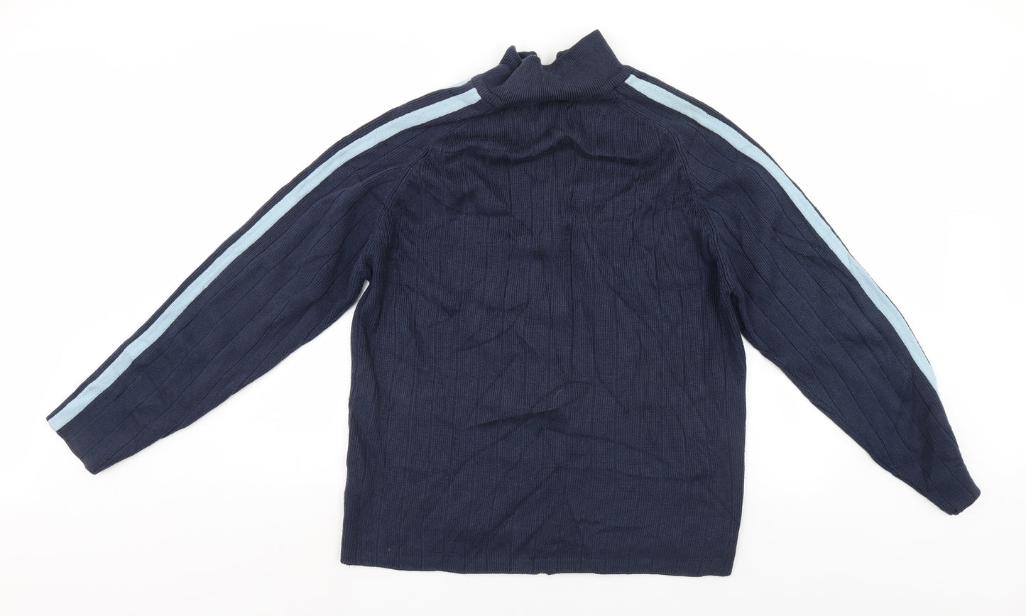 Kangol Mens Blue   Full Zip Jumper Size L