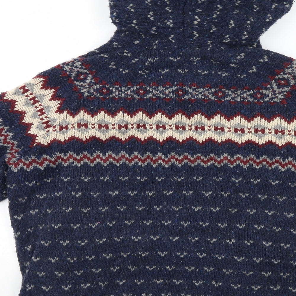 Fat Face Mens Multicoloured   Full Zip Hoodie Size M