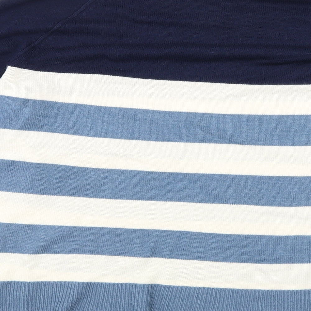 Papaya Womens Blue Striped  Pullover Jumper Size 18