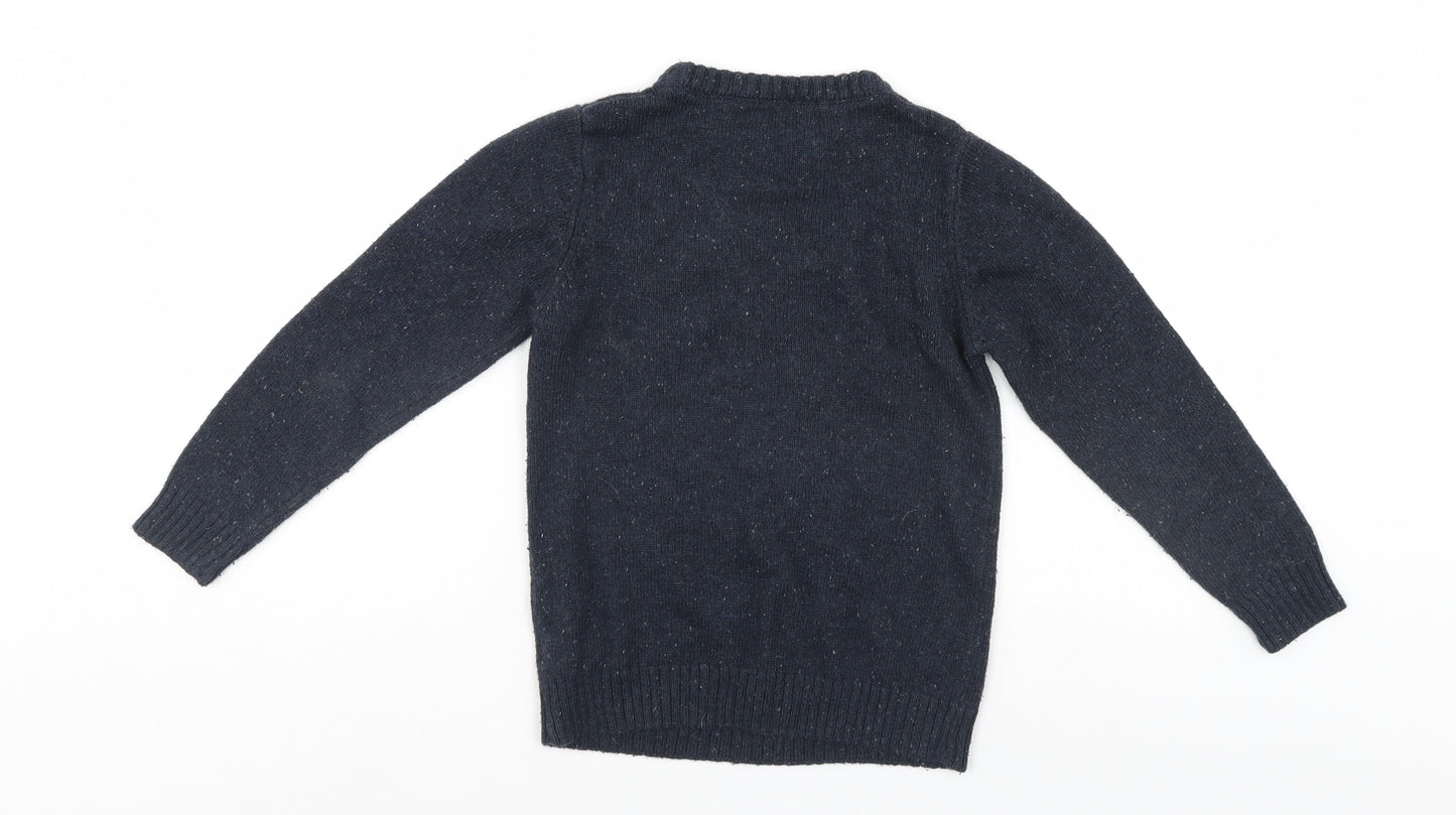 NEXT Boys Blue   Pullover Jumper Size 9 Years  - CHRISTMAS