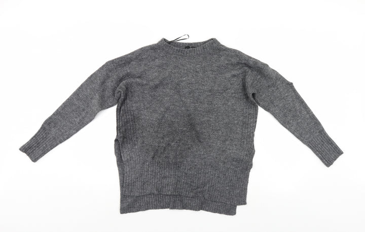 Divided Womens Grey Pullover Jumper Size S