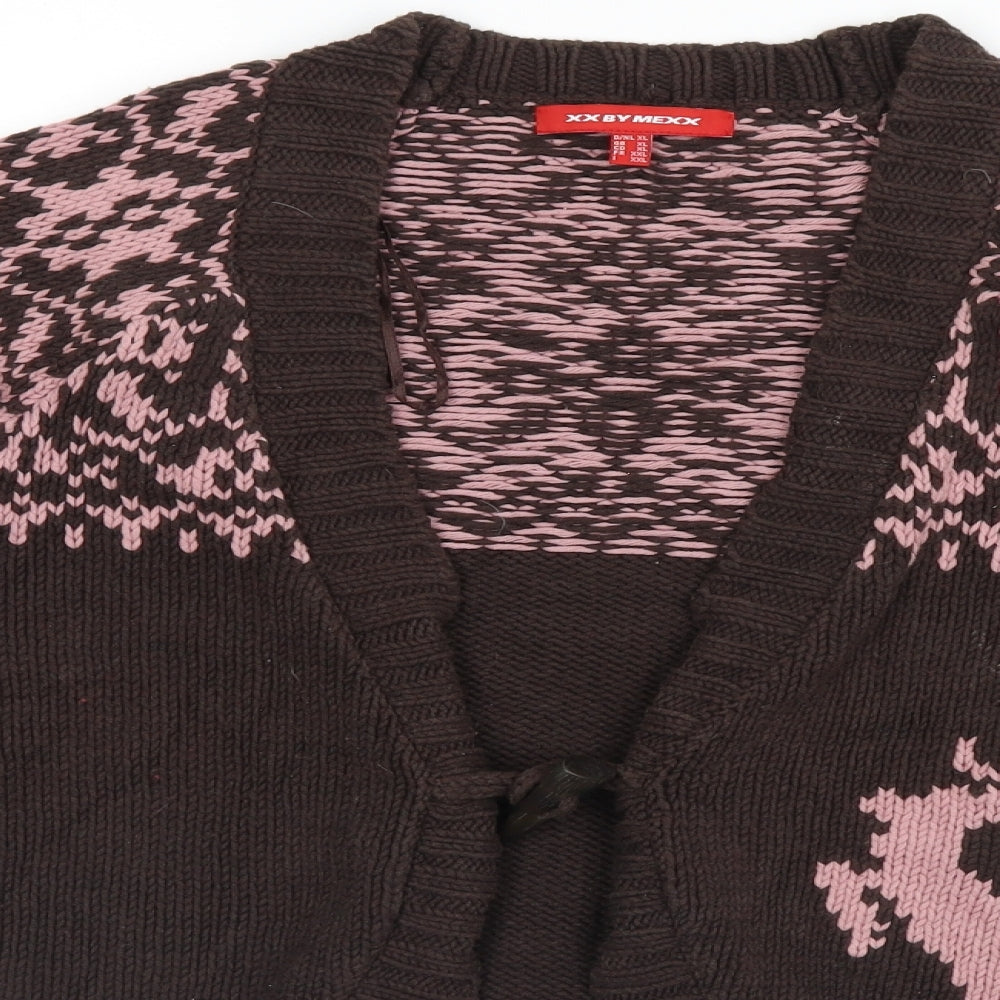 Mexx Womens Brown   Cardigan Jumper Size XL