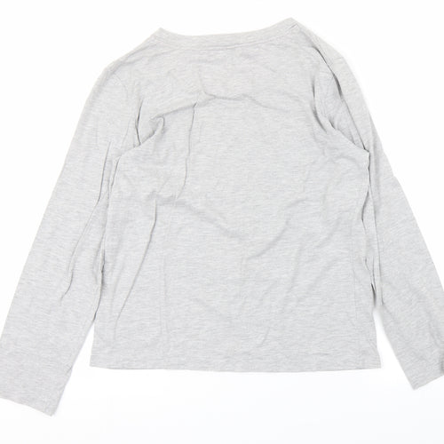 Primark Womens Grey   Babydoll Pyjama Top Size 10  - Minnie Mouse Christmas