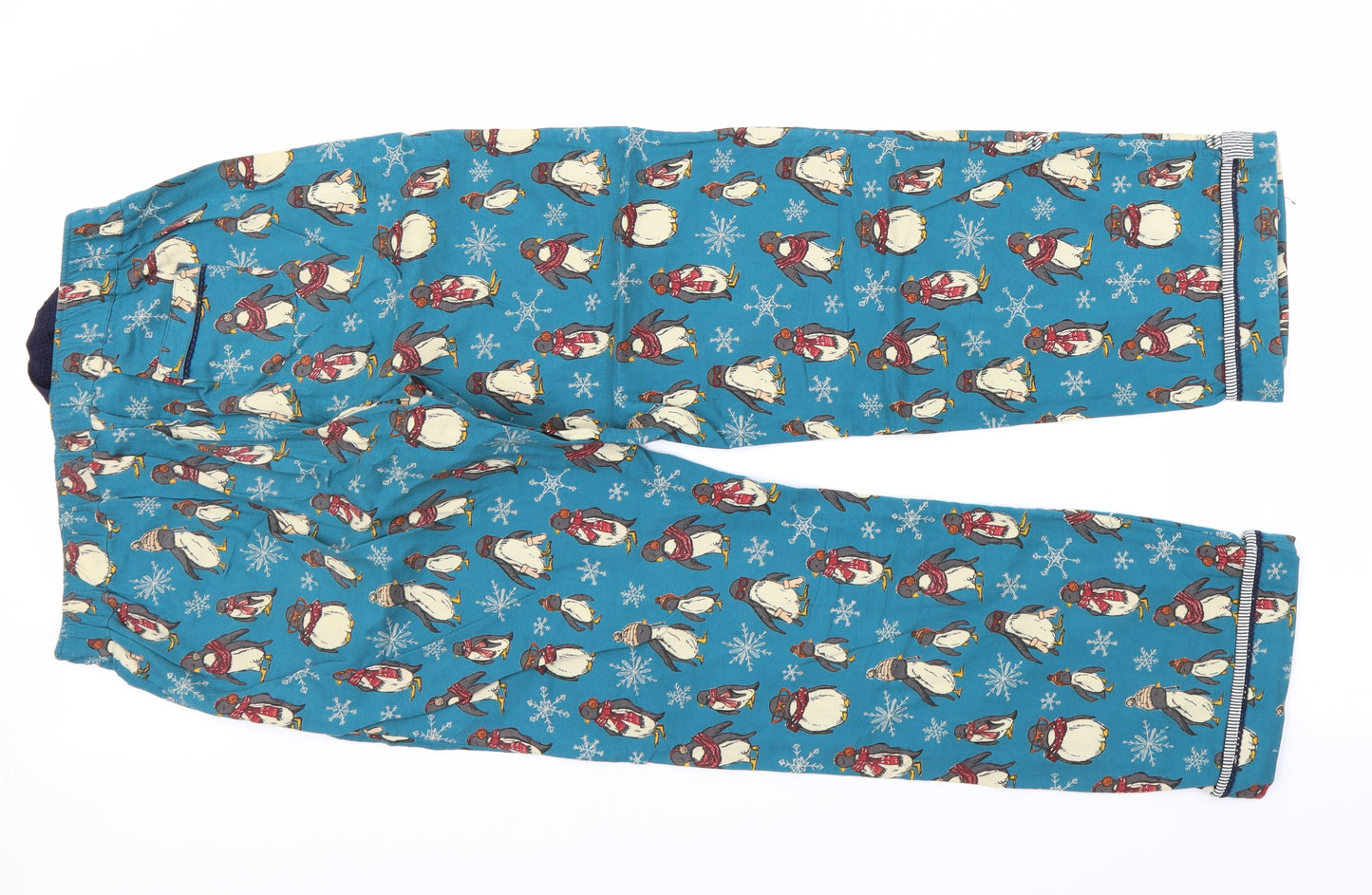 fatface Womens Blue Animal Print  Babydoll Lounge Pants Size 8  - PENGUIN