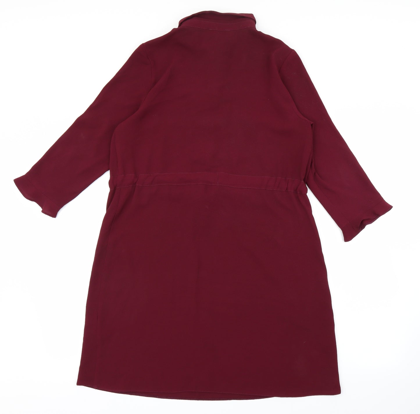 Papaya Womens Purple   T-Shirt Dress  Size 12  - tie up waist