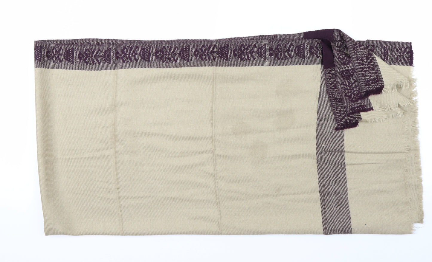 Preworn  Brown Striped   Scarf