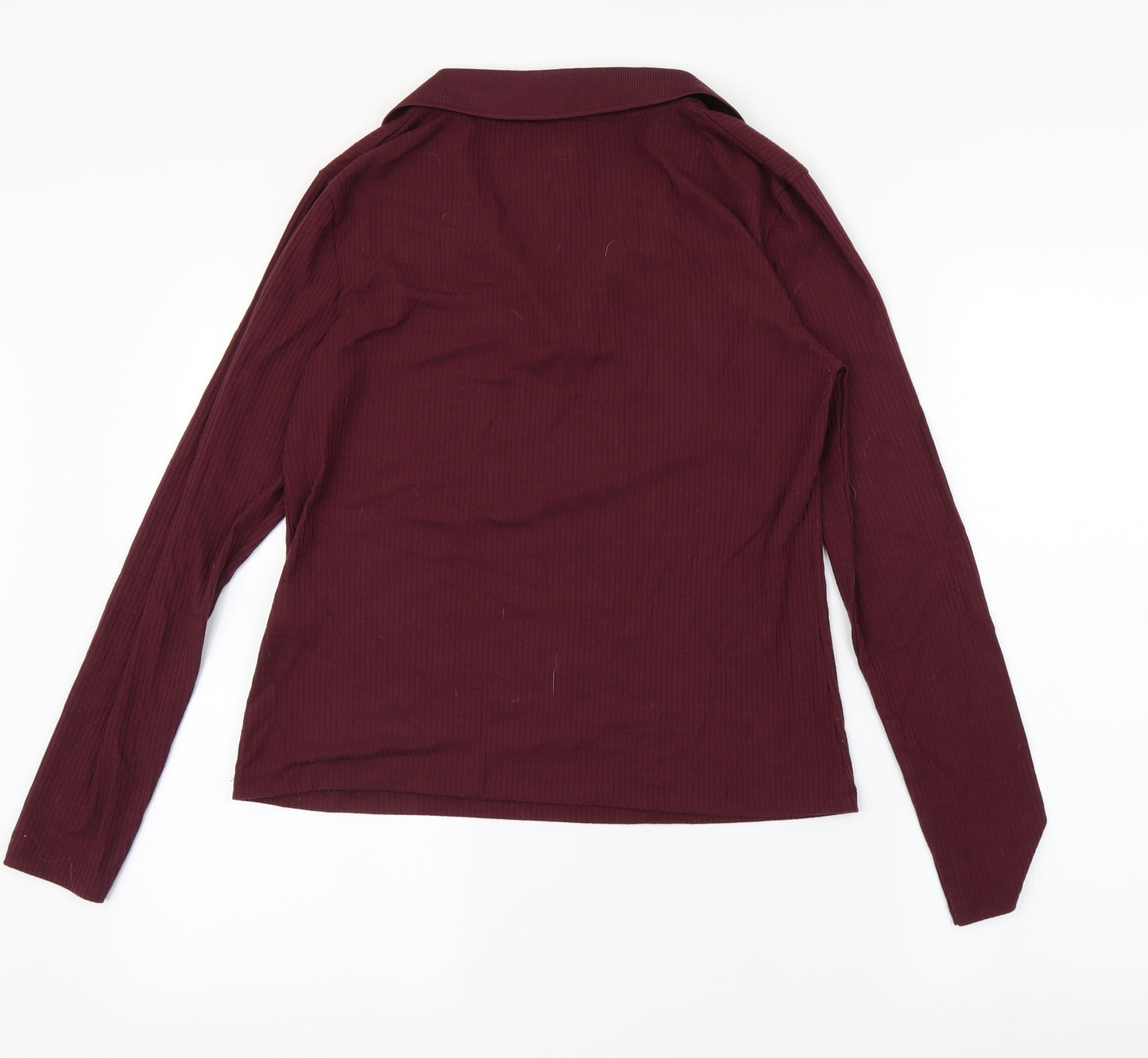 NEWLOOK Womens Purple Striped  Basic T-Shirt Size 16