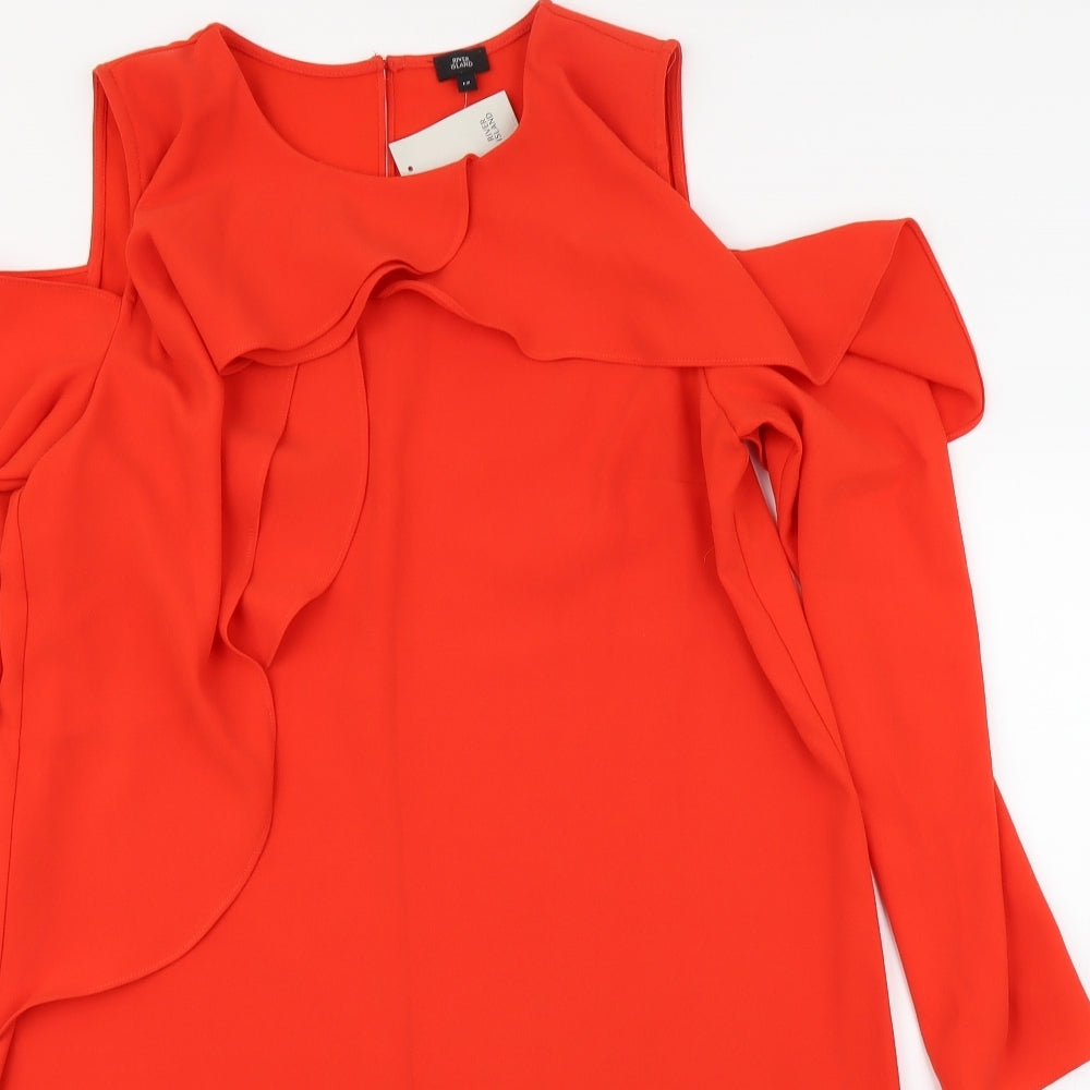 River Island Womens Orange   Bodycon  Size 12