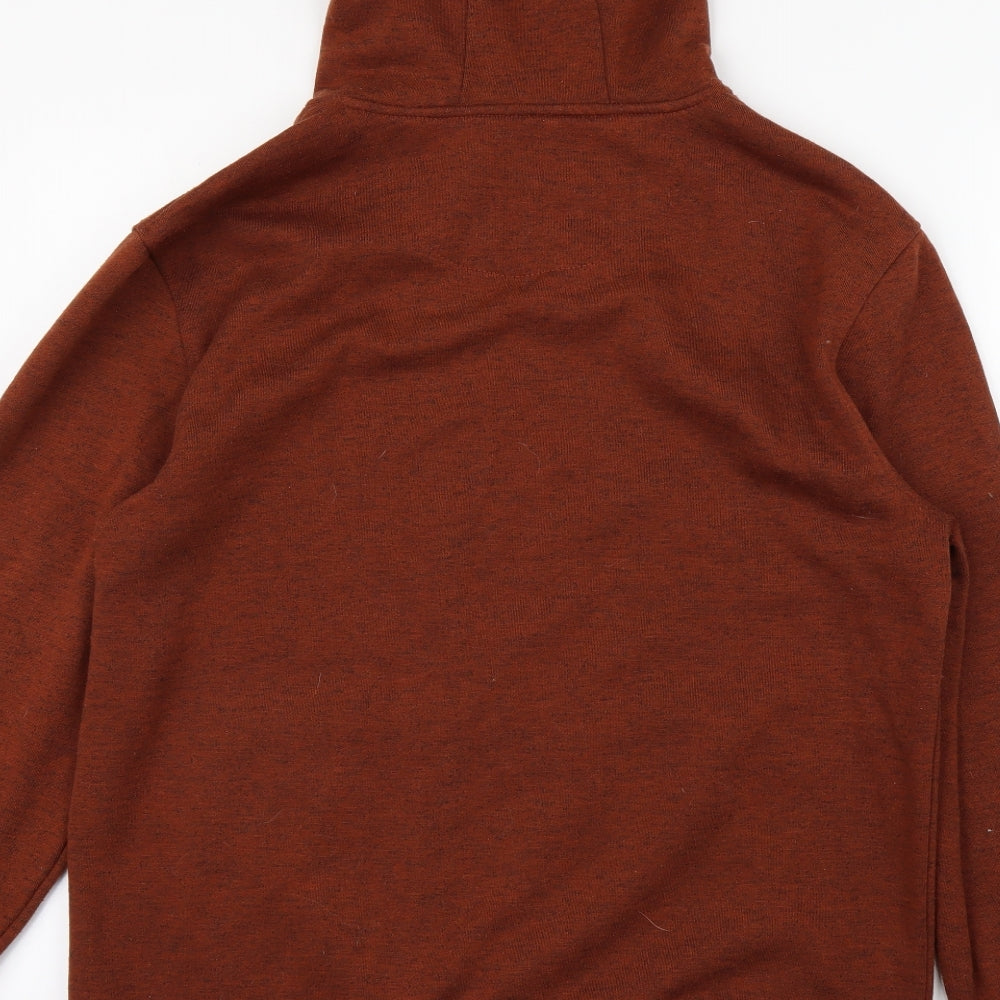 PEACOCK Womens Brown   Full Zip Hoodie Size L