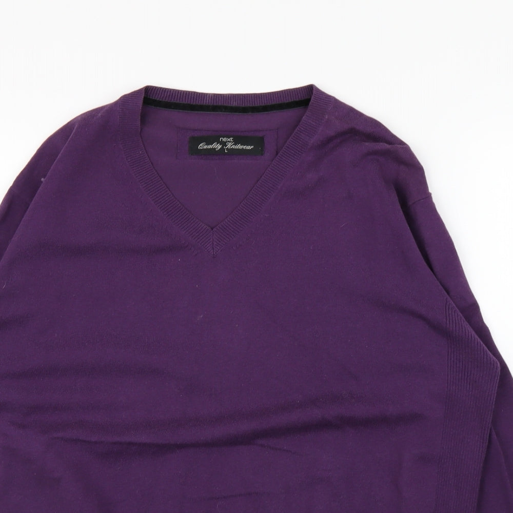 NEXT Mens Purple   Pullover Jumper Size L