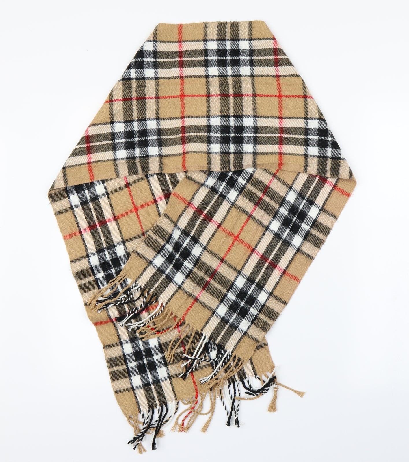 Preworn  Brown Check   Scarf