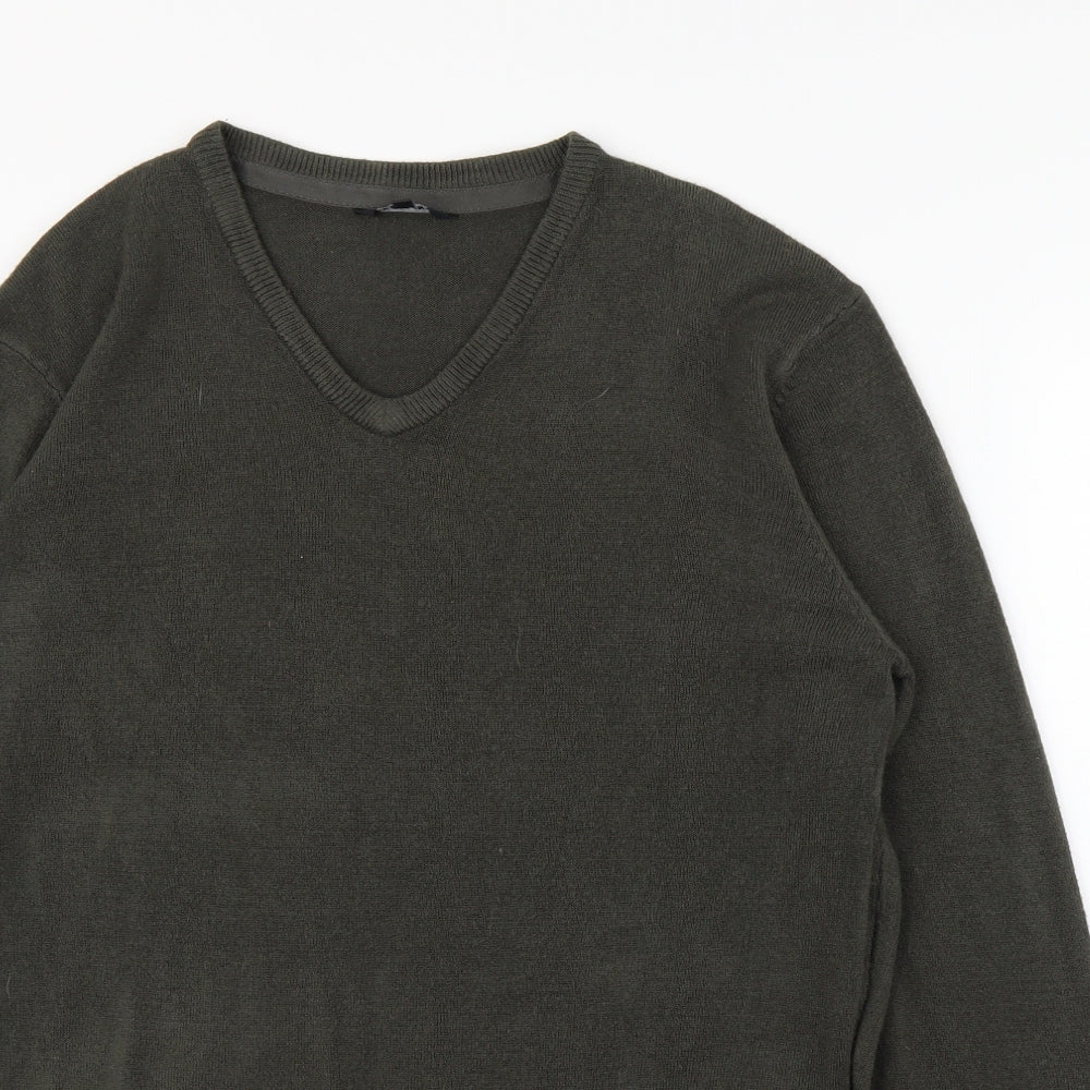 peacock Mens Green   Pullover Jumper Size L