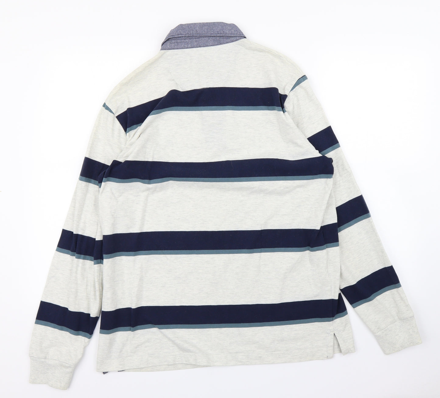 Blue Harbour Mens White Spotted   Polo Size M