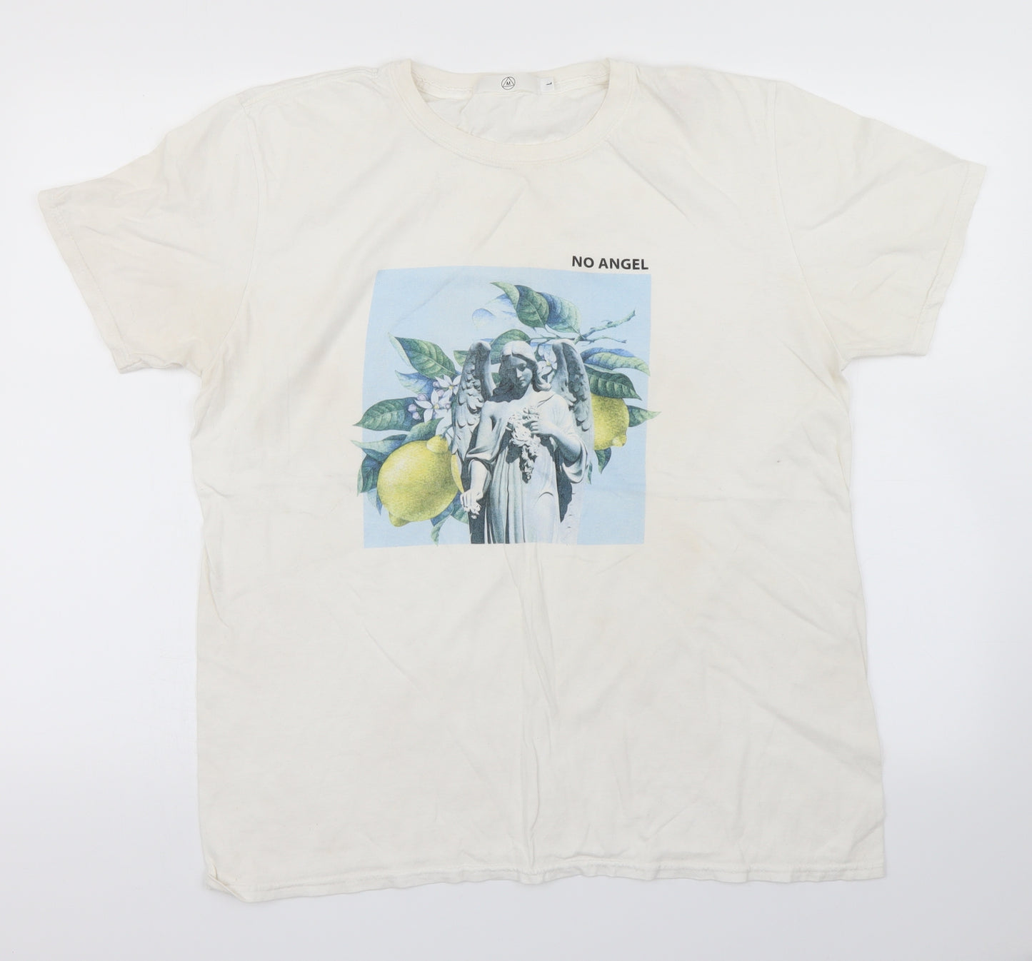 Missguided Womens White   Basic T-Shirt Size L  - NO ANGEL